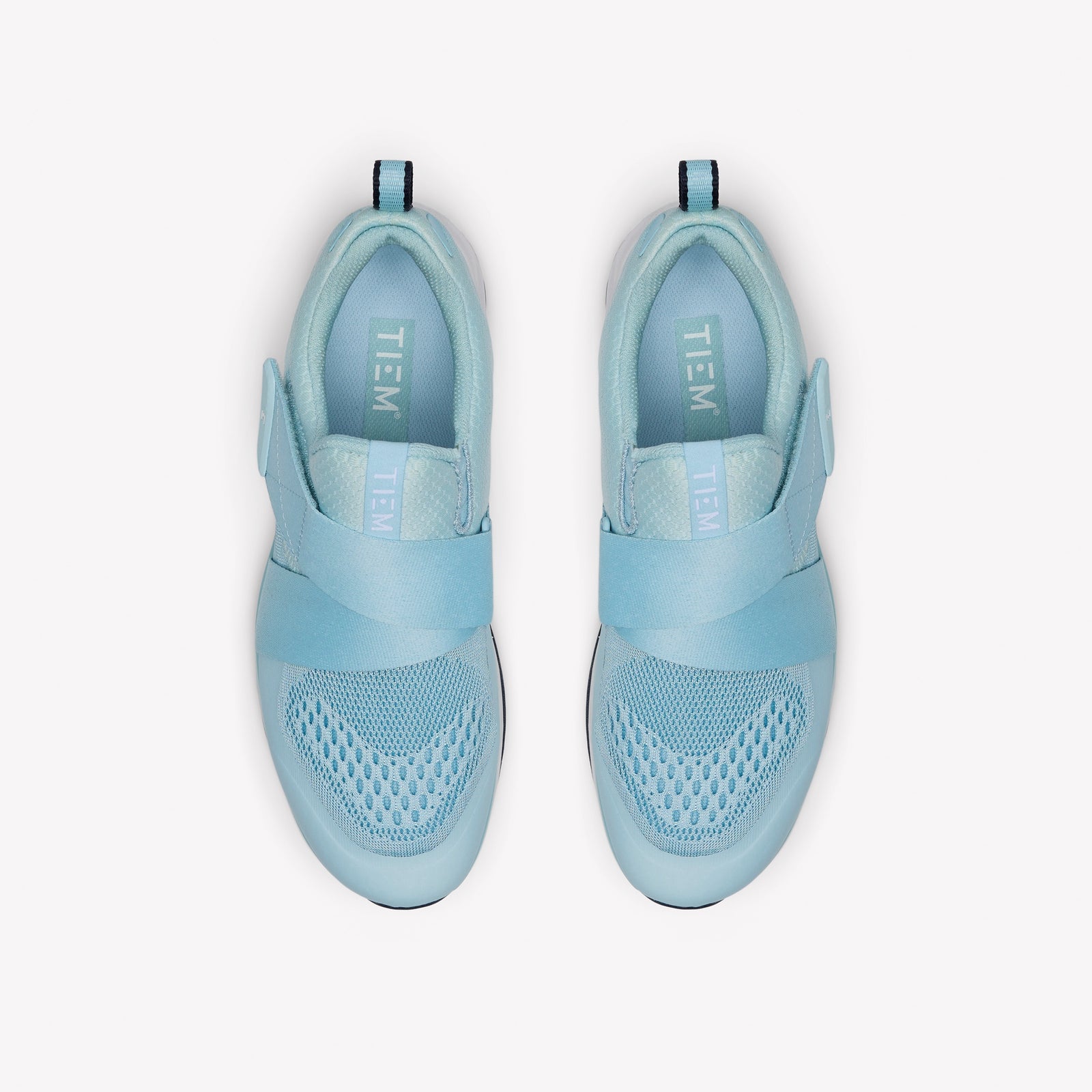 TIEM Athletic Slipstream Sky Blue Indoor Cycling Shoes | Top View