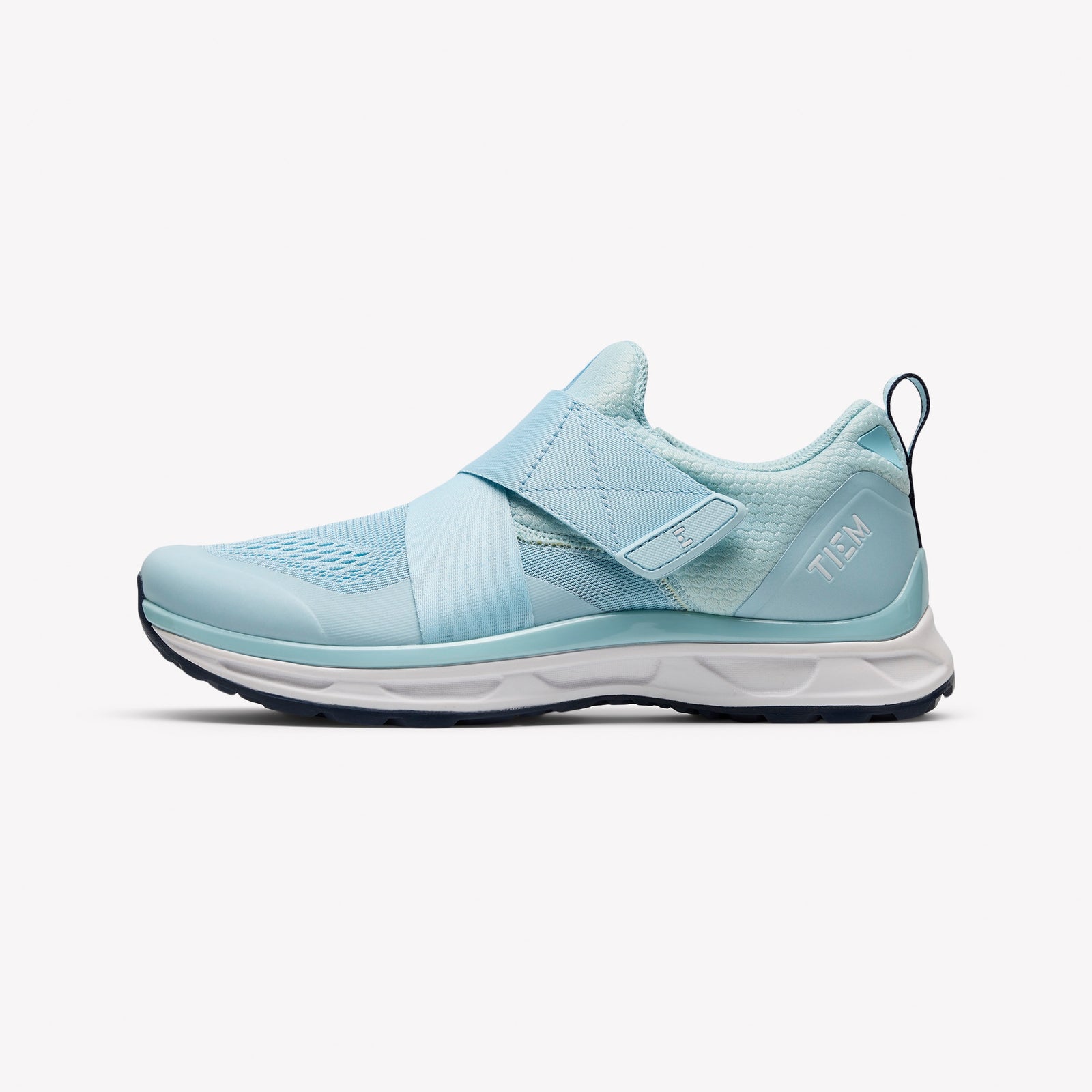 TIEM Athletic Slipstream Sky Blue Indoor Cycling Shoes | Left Shoe