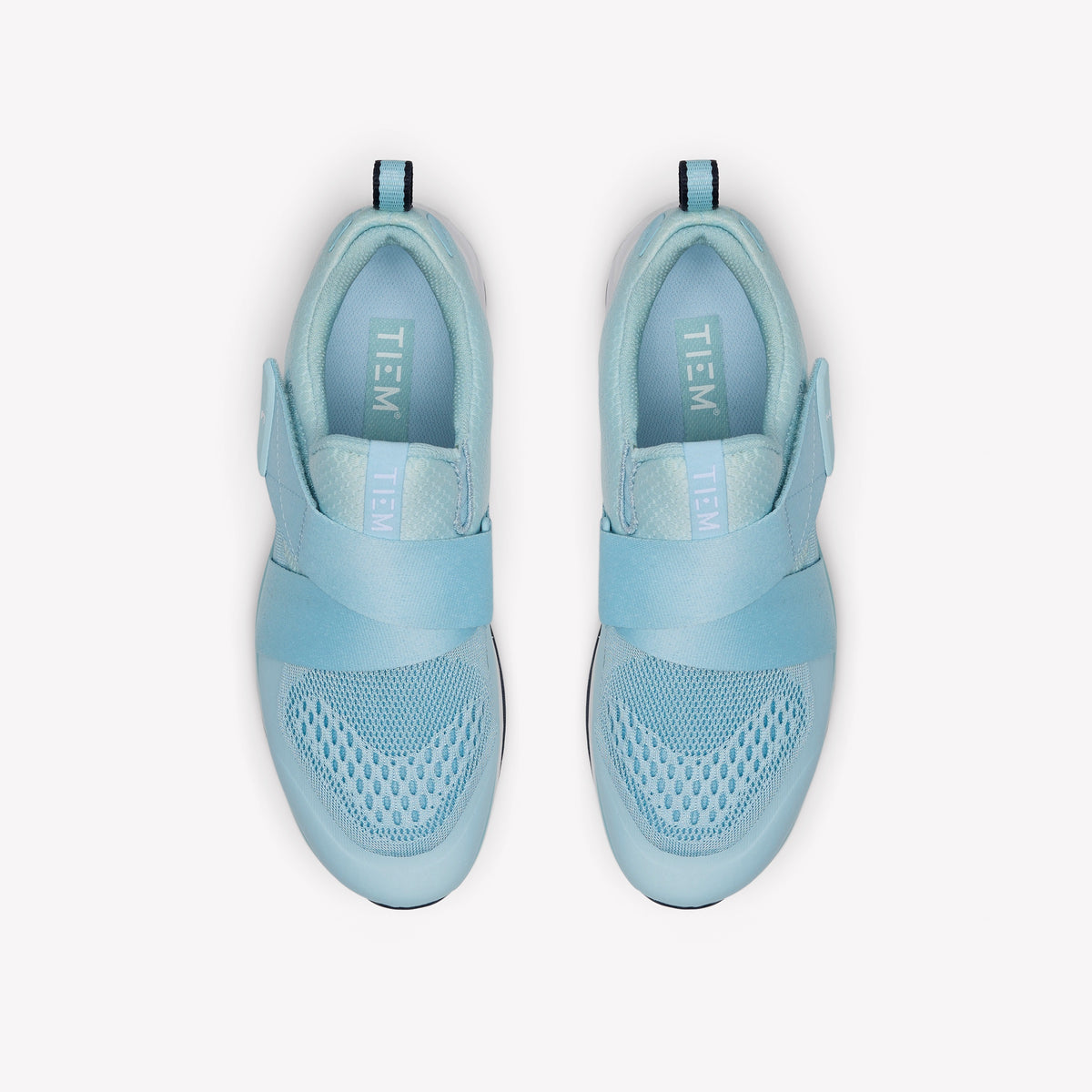 TIEM Athletic Slipstream Sky Blue Indoor Cycling Shoes | Top View