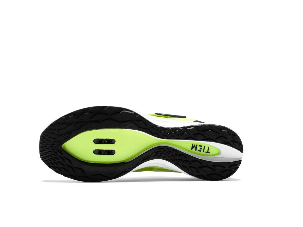 TIEM Athletic Slipstream Indoor Cycling Shoes | Sole | Bold Citron