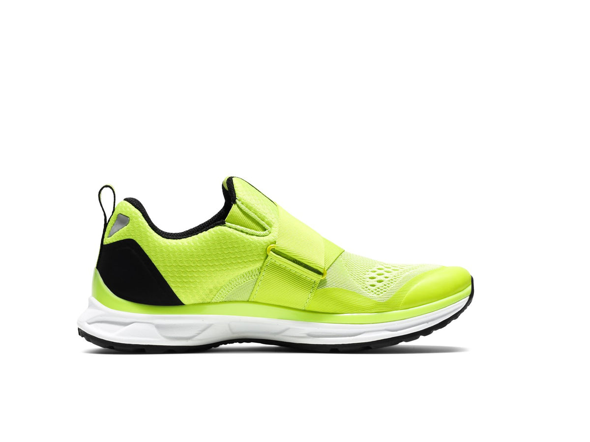 TIEM Athletic Slipstream Indoor Cycling Shoes | Side | Bold Citron